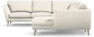 Madison Lux - Hörnsoffa med schäslong höger - Vit