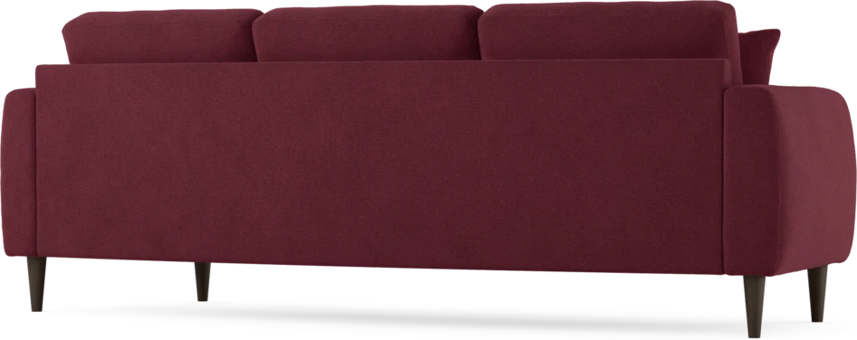 Eden - 3-sits soffa svängd - Röd