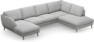 Madison Lux - 2-sits soffa med schäslong vänster och divan höger - Grå