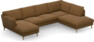 Madison Lux - 2-sits soffa med schäslong vänster och divan höger - Brun