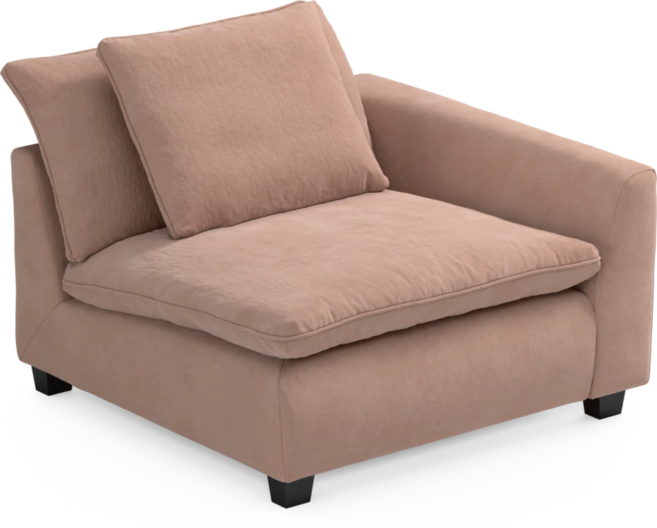 Bellora - 1-sits med armstöd höger - Rosa