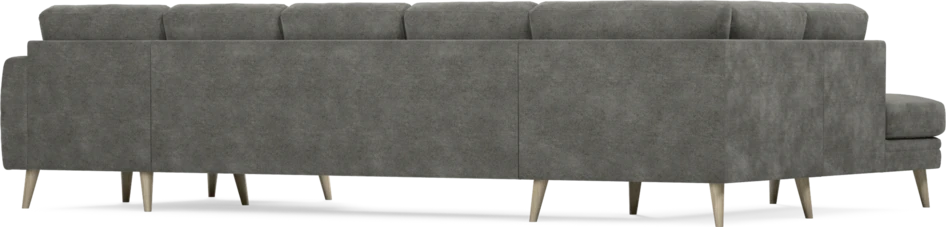 Eden - 3-sits soffa med divan vänster och schäslong höger - Grå