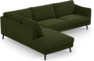 Madison - 3-sits soffa med divan vänster - Grön