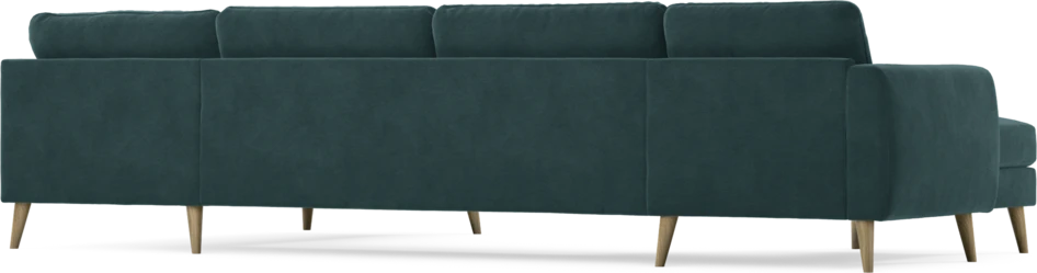 Bridge - 3-sits soffa med schäslong vänster och divan höger - Blå