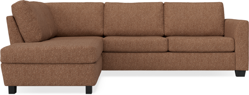 Friday - 2,5-sits soffa med divan vänster - Orange