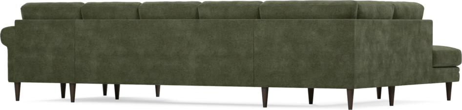 Eden - 3-sits soffa med divan vänster och schäslong höger - Grön