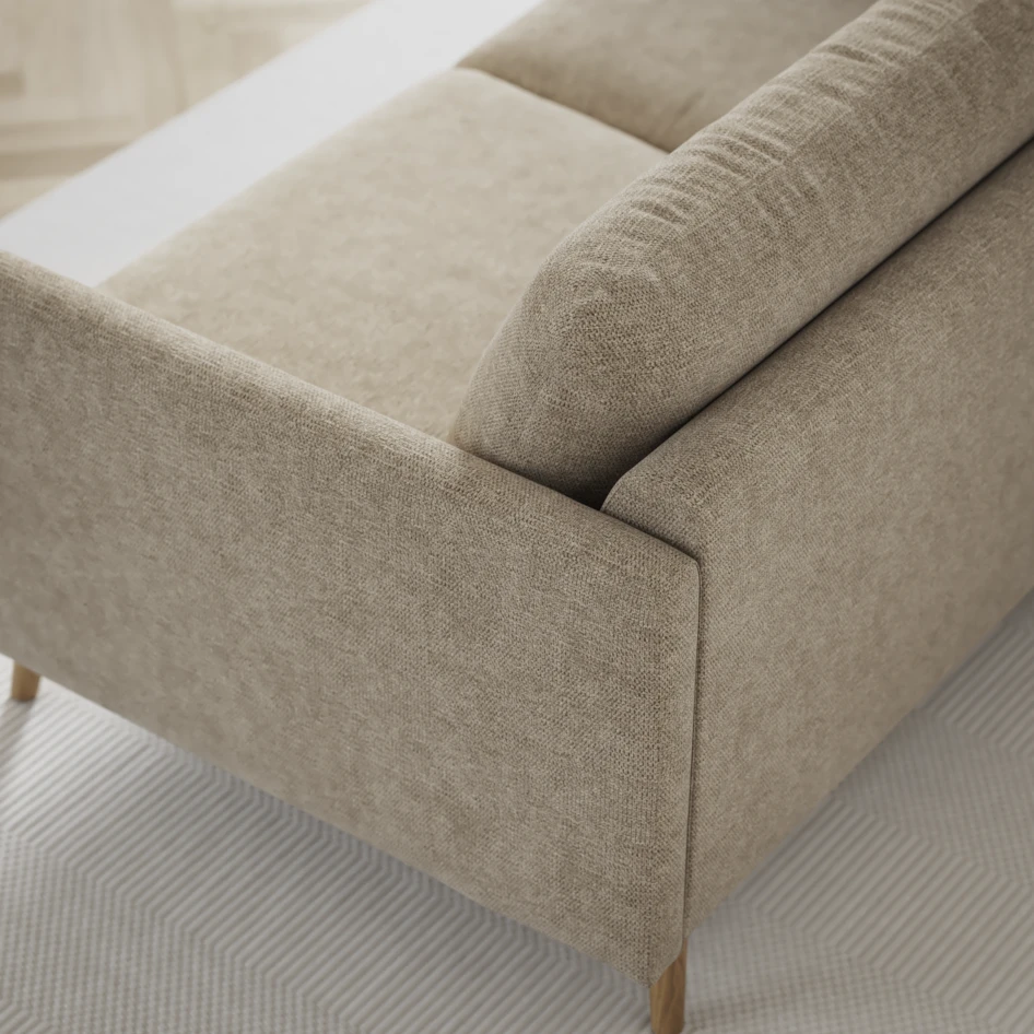 Madison - 2-sits soffa med divan vänster och schäslong höger - Beige