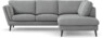 Madison Lux - 2-sits soffa med divan höger - Grå