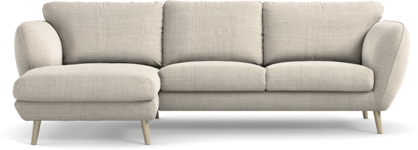 Madison Lux - 2-sits soffa med schäslong vänster - Beige