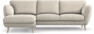 Madison Lux - 2-sits soffa med schäslong vänster - Beige