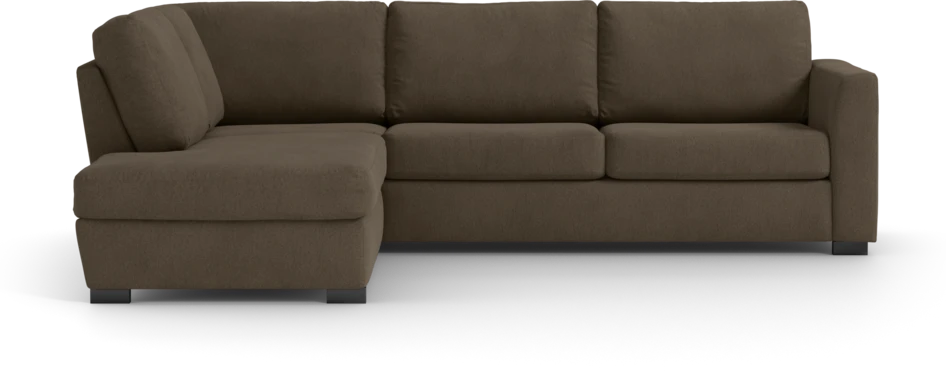Friday - 2,5-sits soffa med divan vänster - Brun