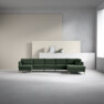 County - 4-sits soffa med schäslong vänster och divan höger - Grön