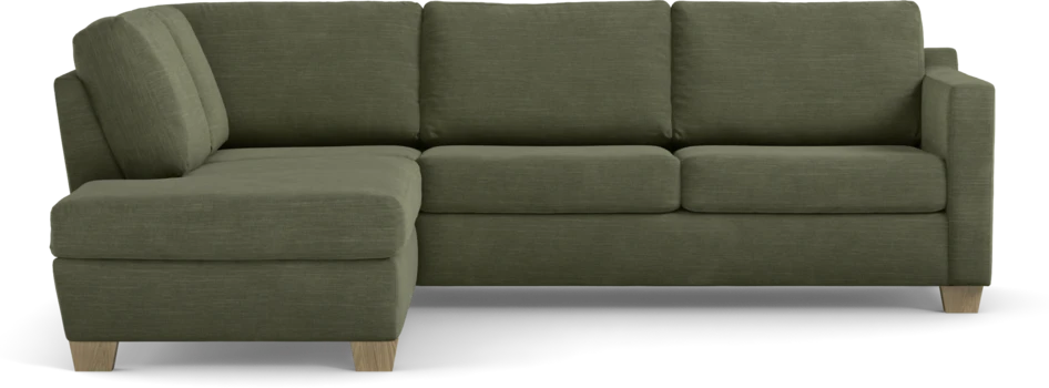 Friday - 2,5-sits soffa med divan vänster - Grön