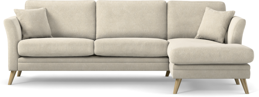 Eden - 2,5-sits soffa med schäslong - Beige