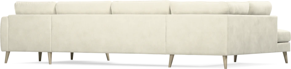 Bridge - 3-sits soffa med divan vänster och schäslong höger - Vit