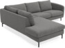 Madison - 2-sits soffa med divan vänster - Grå