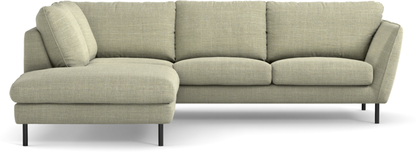 Madison Lux - 2-sits soffa med divan vänster - Grön