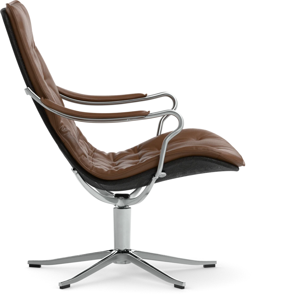 Moore - Fåtölj låg rygg - Brun