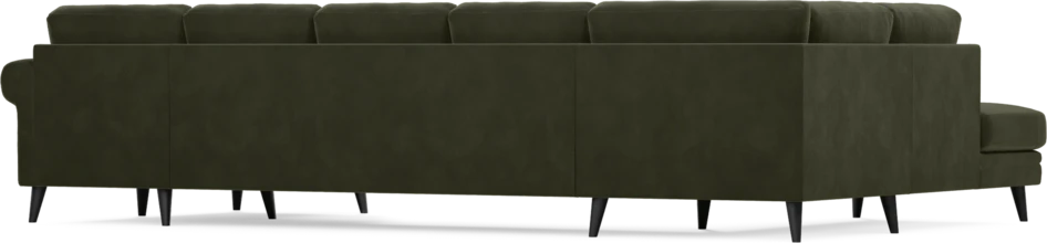 Eden - 3-sits soffa med divan vänster och schäslong höger - Grön