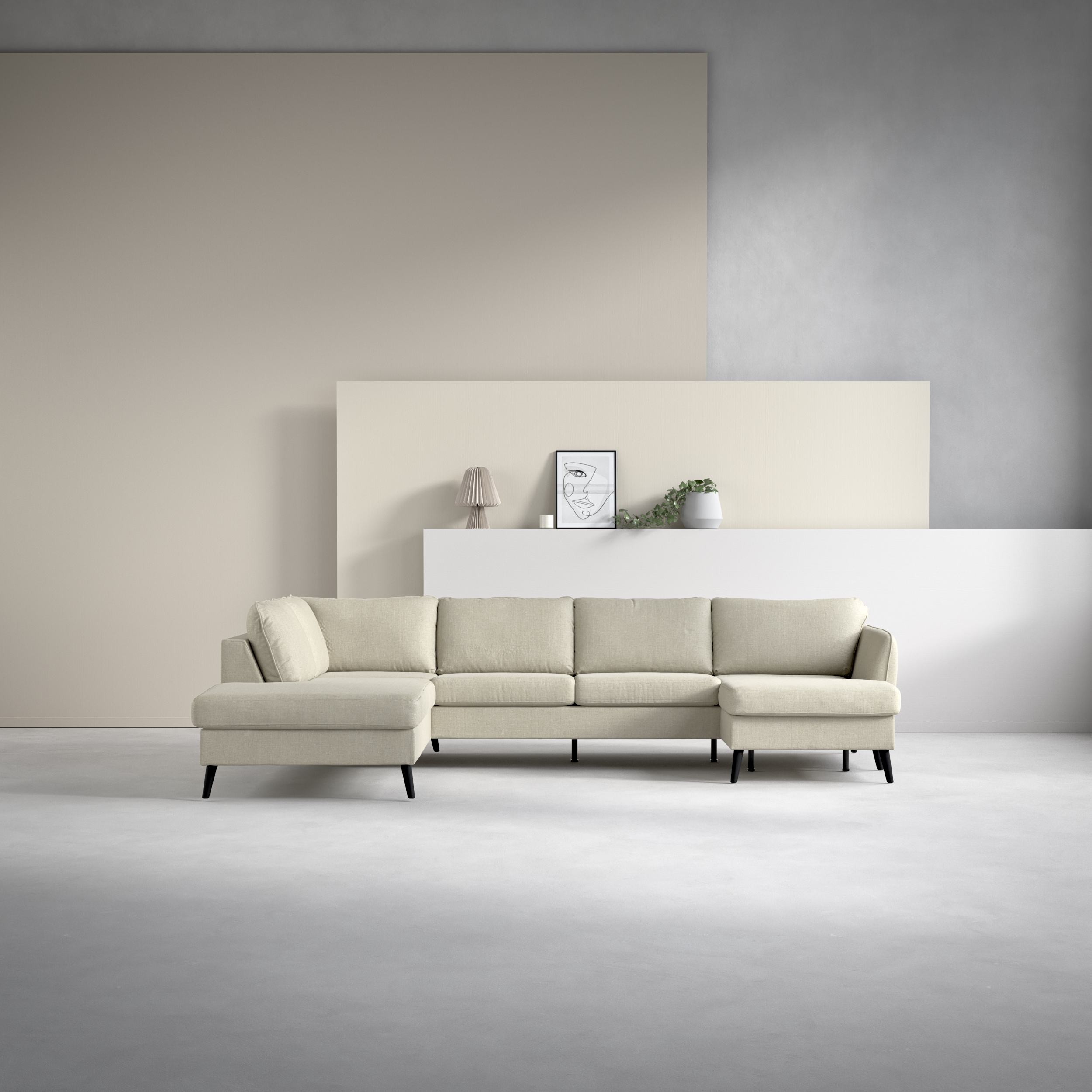 County - 3-sits soffa med divan vänster och schäslong höger - inspiration