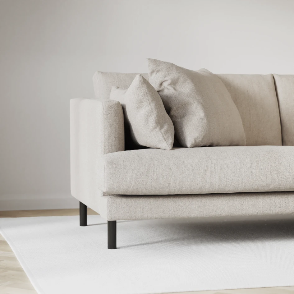 Harper - 3-sits soffa, hel dyna - Beige