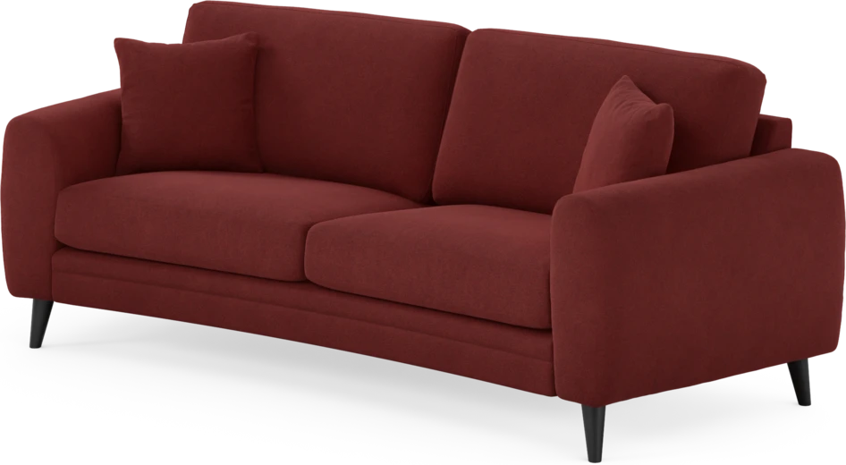 Eden - 2,5-sits soffa svängd - Röd