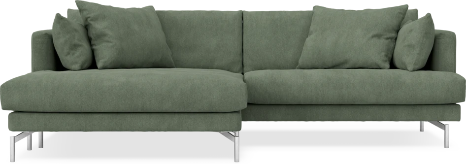 Harper - 4-sits med schäslong XL vänster - Grön
