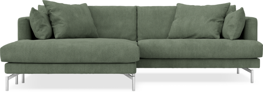 Harper - 4-sits med schäslong XL vänster - Grön