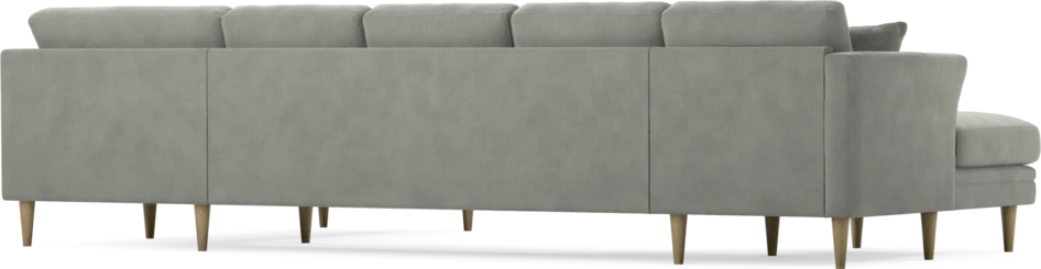 Eden - 3-sits soffa med schäslong vänster och divan höger - Grå