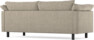 Cherrie - 2,5-sits soffa, hel dyna, fast klädsel - Beige