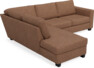 Friday - 2,5-sits soffa med divan vänster - Orange