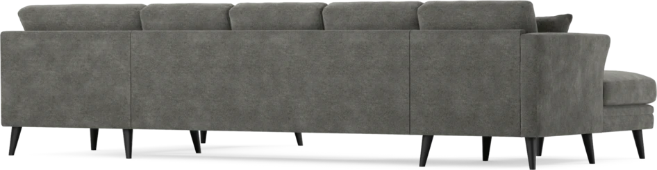 Eden - 3-sits soffa med schäslong vänster och divan höger - Grå
