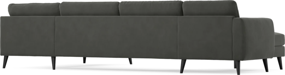 Bridge - 3-sits soffa med schäslong vänster och divan höger - Grå