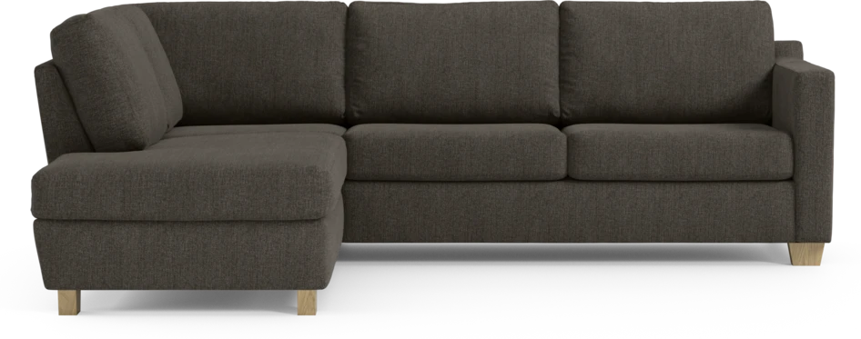 Friday - 2,5-sits soffa med divan vänster - Brun