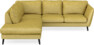 Madison - 2-sits soffa med divan vänster - Gul