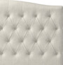 Delux Välvd - Sänggavel, 90-210 cm - Beige