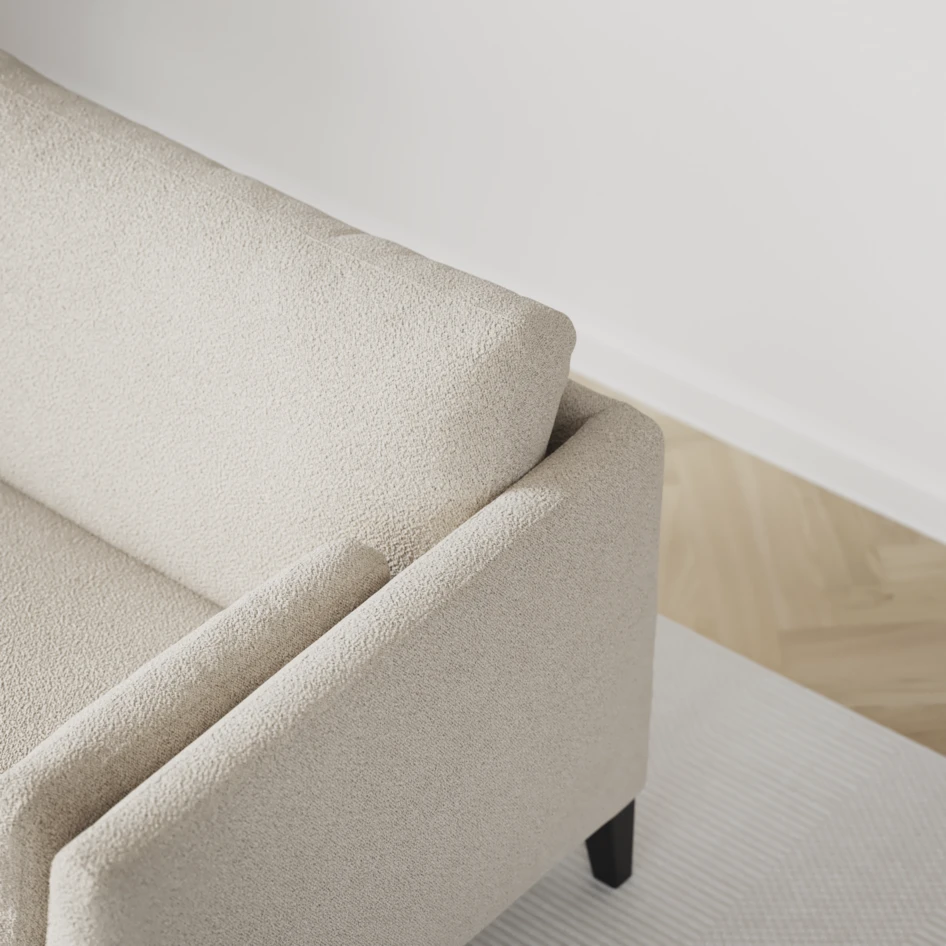 Winston - 3-sits soffa med schäslong, vändbar - Beige