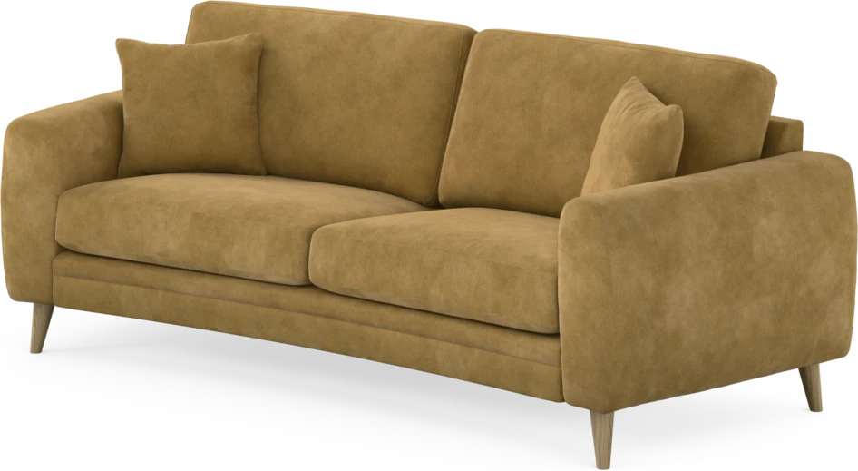 Eden - 2,5-sits soffa svängd - Gul