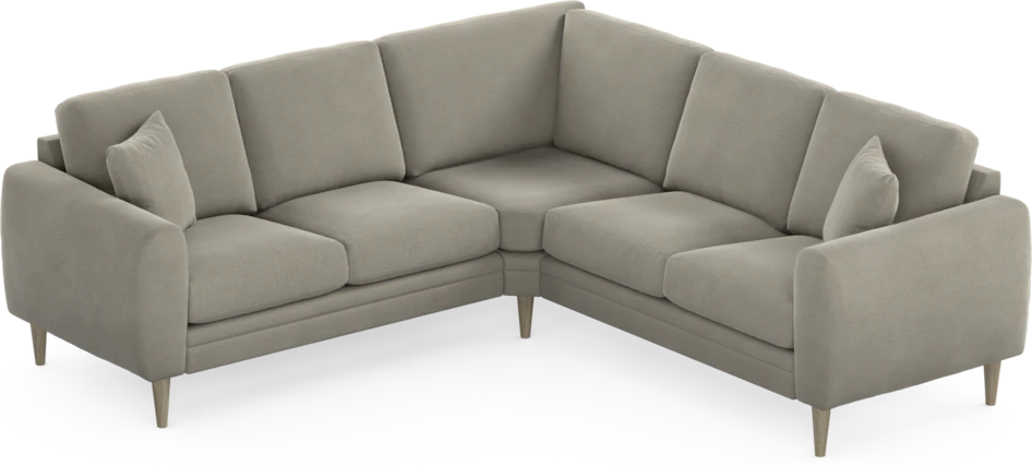 Eden - Hörnsoffa, 2+2-sits - Brun