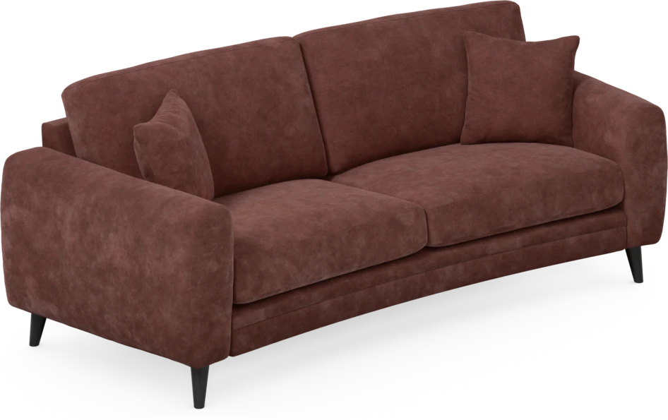 Eden - 2,5-sits soffa svängd - Röd