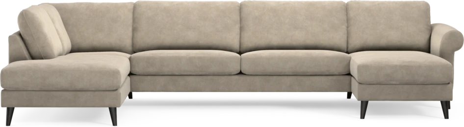 Bridge - 3-sits soffa med divan vänster och schäslong höger - Beige