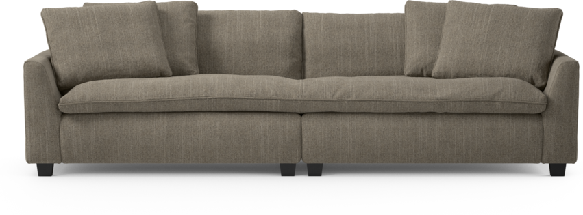 Bellora - 4-sits soffa, hel dyna - Brun