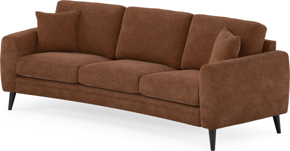 Eden - 3-sits soffa svängd - Orange