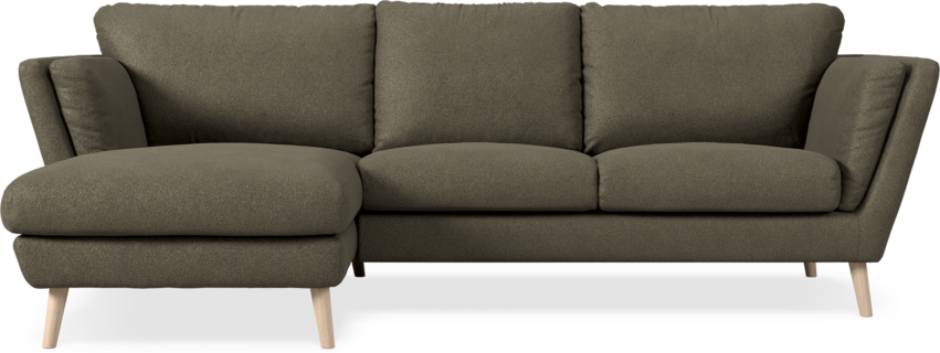 Madison Lux - 2-sits soffa med schäslong vänster - Brun