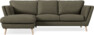 Madison Lux - 2-sits soffa med schäslong vänster - Brun