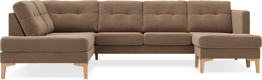 Rio - 3-sits soffa med divan vänster och schäslong höger - Beige