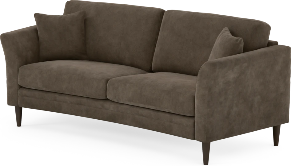 Eden - 2,5-sits soffa svängd - Brun