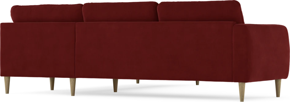 Bridge - Hörnsoffa, 2+2-sits - Röd