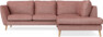 Madison - 2-sits soffa med divan höger - Röd