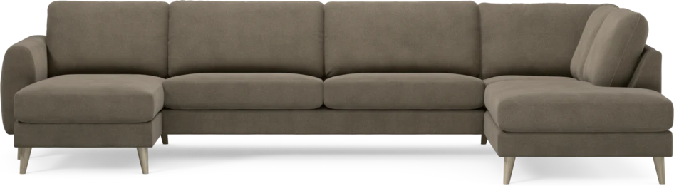 Bridge - 3-sits soffa med schäslong vänster och divan höger - Beige